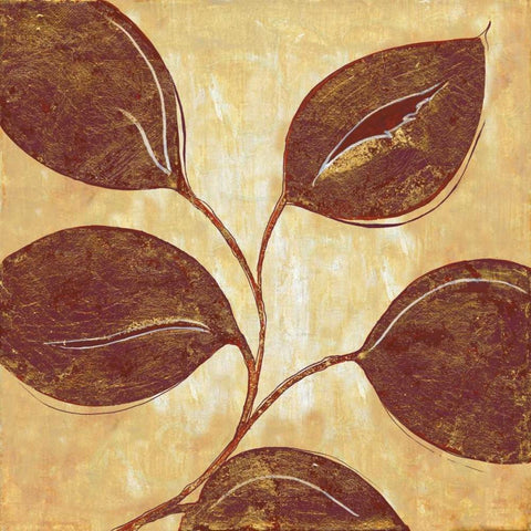 Marsala Moment II Black Modern Wood Framed Art Print by Tava Studios