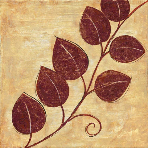 Marsala Moment IV Black Modern Wood Framed Art Print by Tava Studios