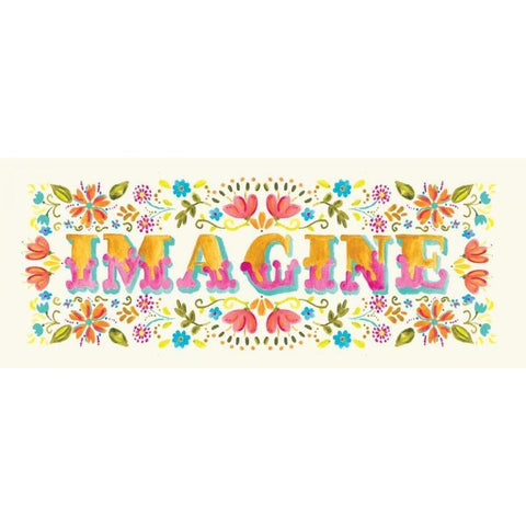 Imagine Black Modern Wood Framed Art Print with Double Matting by Robinson, Carol