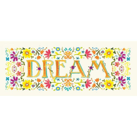 Dream Black Modern Wood Framed Art Print with Double Matting by Robinson, Carol