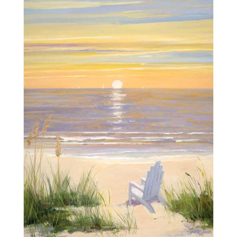 Beach at Sunset II Gold Ornate Wood Framed Art Print with Double Matting by Swatland, Sally