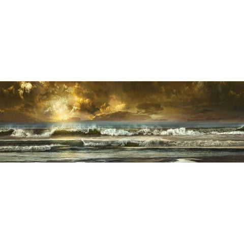 Vista White Modern Wood Framed Art Print by Calascibetta, Mike