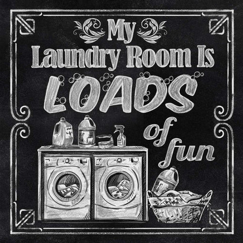 Loads of Fun Black Ornate Wood Framed Art Print with Double Matting by Knutsen, Conrad