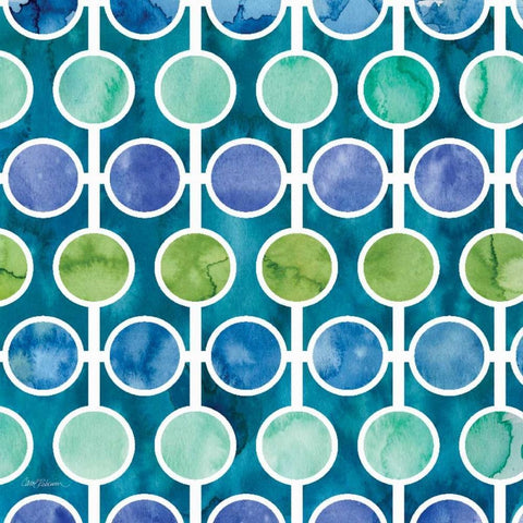 Zinga 3 White Modern Wood Framed Art Print with Double Matting by Robinson, Carol