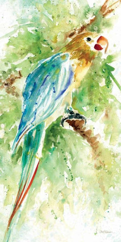 Island Beauty I Black Ornate Wood Framed Art Print with Double Matting by Robinson, Carol