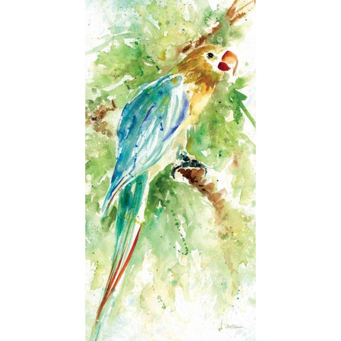 Island Beauty I Black Modern Wood Framed Art Print with Double Matting by Robinson, Carol