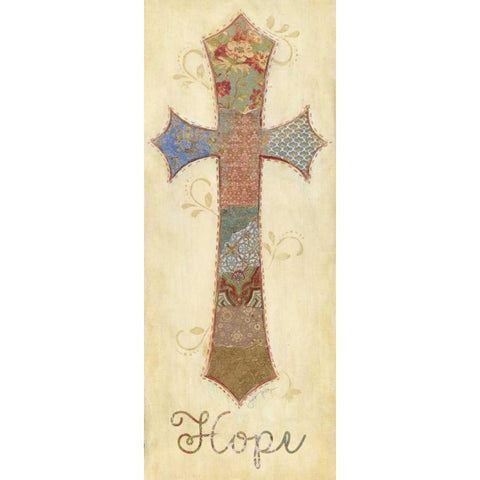 Hope Black Modern Wood Framed Art Print by Tava Studios
