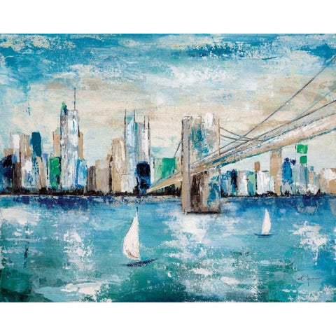 Catching The Wind White Modern Wood Framed Art Print by Tava Studios