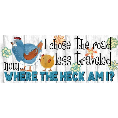 The Road Less White Modern Wood Framed Art Print by Knutsen, Conrad