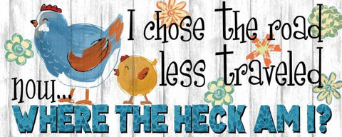 The Road Less Black Ornate Wood Framed Art Print with Double Matting by Knutsen, Conrad