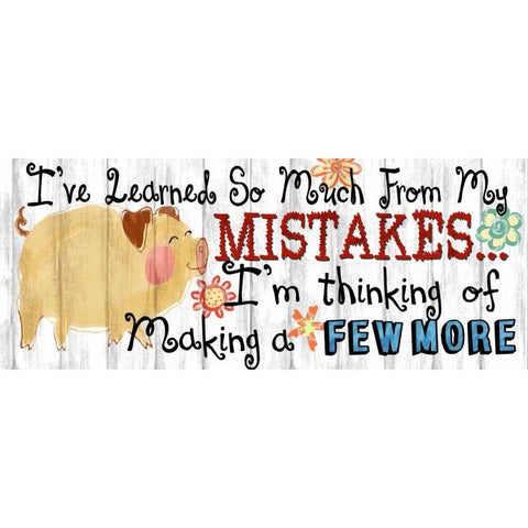 Ive Learned White Modern Wood Framed Art Print by Knutsen, Conrad