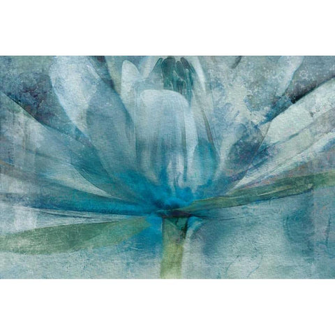 Blue Black Modern Wood Framed Art Print with Double Matting by Calascibetta, Mike