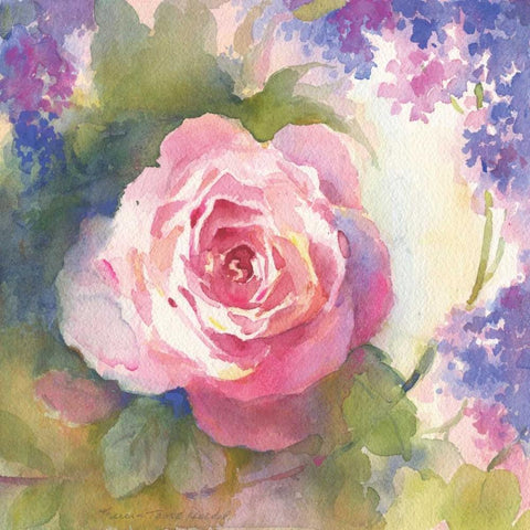 Margots Rose IV White Modern Wood Framed Art Print by Troise Heidel, Theresa