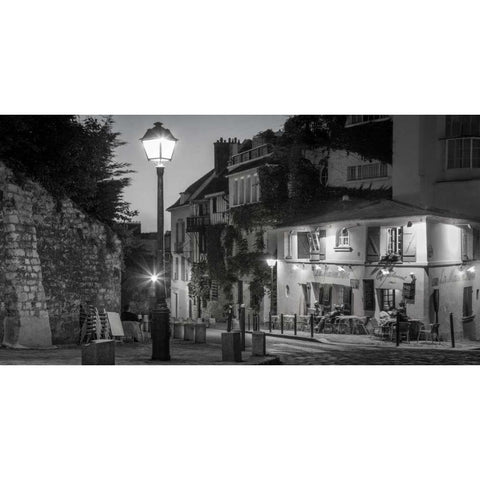 Twilight at Maison Black Modern Wood Framed Art Print by Delimont, Danita