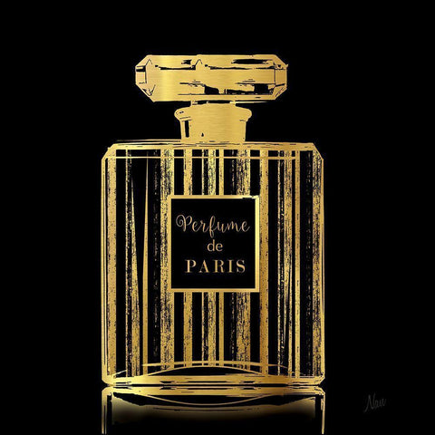 Parfum de Paris Gold Ornate Wood Framed Art Print with Double Matting by Nan