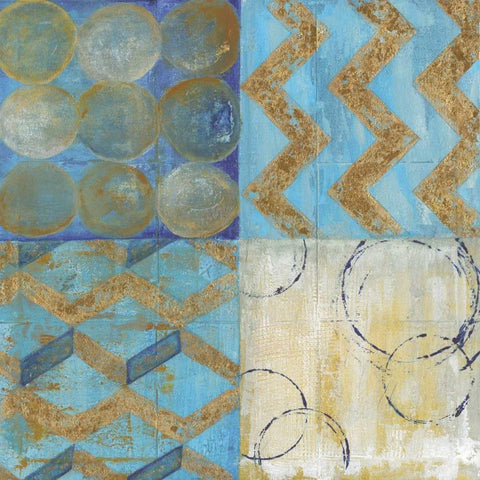 Essence of Time White Modern Wood Framed Art Print with Double Matting by Tava Studios