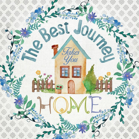 The Best Journey Black Ornate Wood Framed Art Print with Double Matting by Knutsen, Conrad