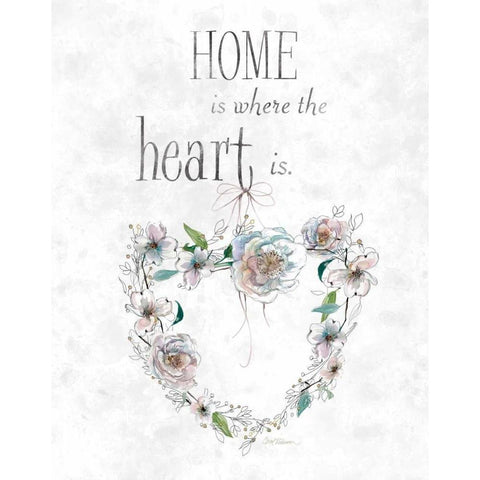 Heart Sampler White Modern Wood Framed Art Print by Robinson, Carol