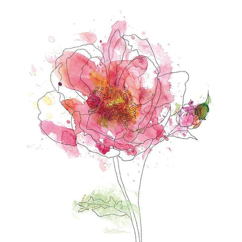 Simple Study I White Modern Wood Framed Art Print by Robinson, Carol