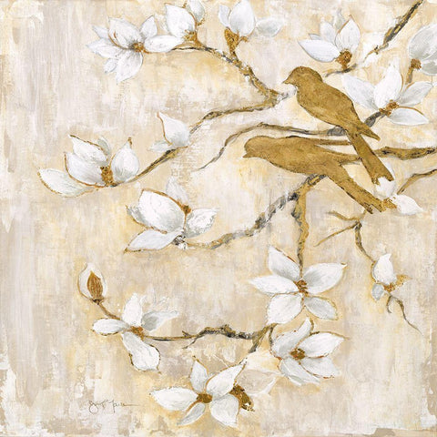 Song of Spring II Black Modern Wood Framed Art Print by Tava Studios