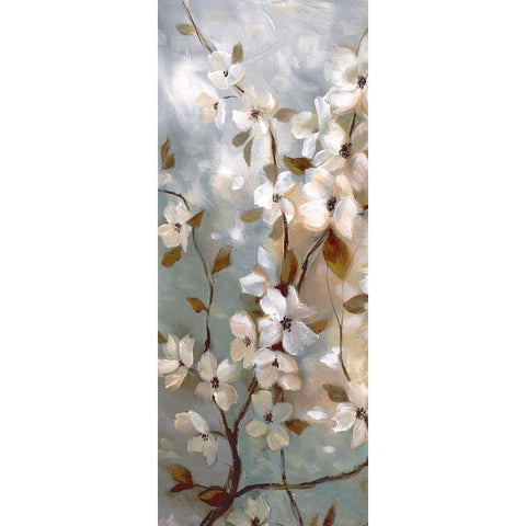 Blossoms of Spring I Gold Ornate Wood Framed Art Print with Double Matting by Nan