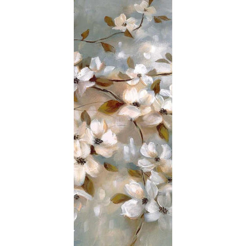 Blossoms of Spring II Black Modern Wood Framed Art Print by Nan