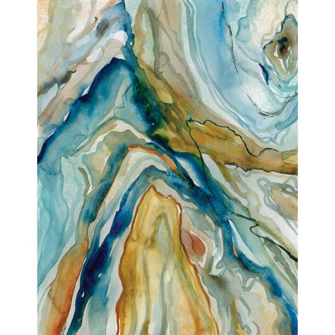 Geo Formation I White Modern Wood Framed Art Print by Robinson, Carol