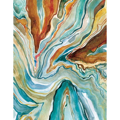 Geo Formation II White Modern Wood Framed Art Print by Robinson, Carol