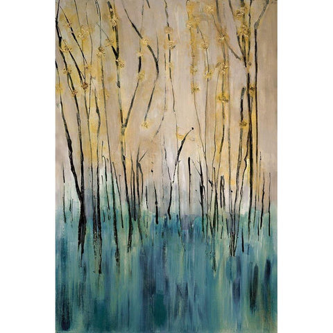 Mountain Air Black Modern Wood Framed Art Print by Jill, Susan