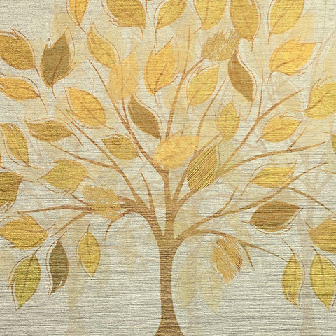 Golden Orchard White Modern Wood Framed Art Print with Double Matting by Jill, Susan