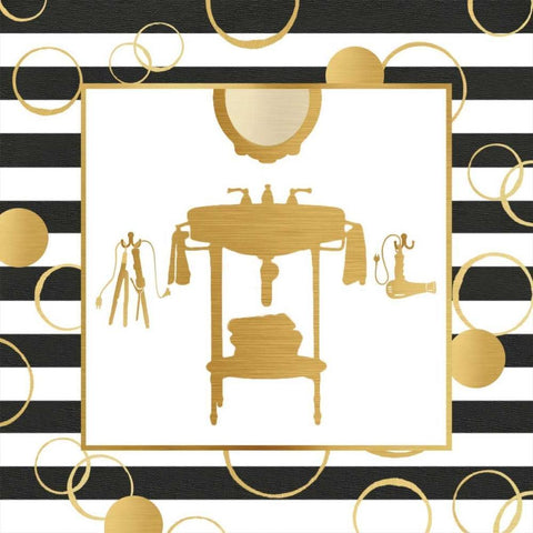 Primpin Aint Black Modern Wood Framed Art Print with Double Matting by CAD Designs