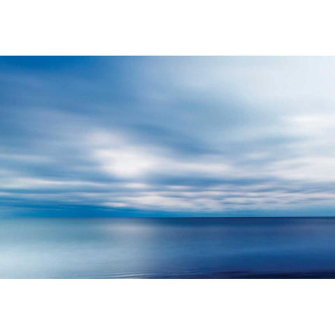 Forever Blue Black Modern Wood Framed Art Print with Double Matting by Delimont, Danita