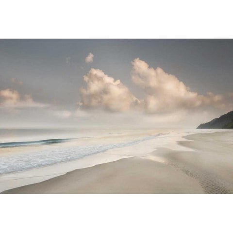 Brighton Shore Black Modern Wood Framed Art Print with Double Matting by Delimont, Danita