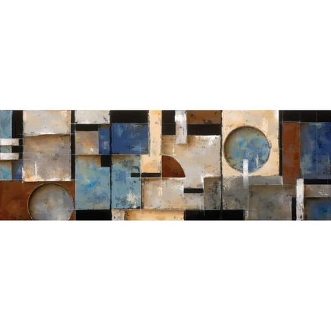 Midtown Movement Black Modern Wood Framed Art Print by Berman, Ken