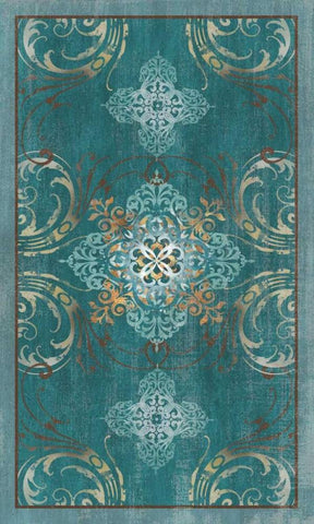 Arabesque Swirl White Modern Wood Framed Art Print with Double Matting by Knutsen, Conrad
