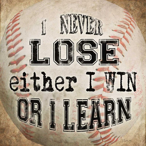 Baseball Quote Black Ornate Wood Framed Art Print with Double Matting by Craven, Katrina