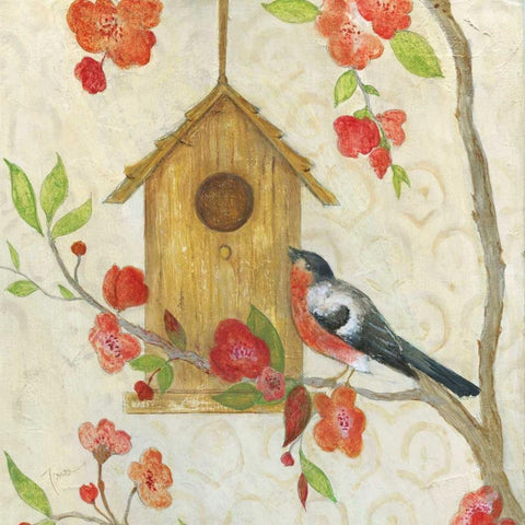 Neighborhood I Black Modern Wood Framed Art Print with Double Matting by Tava Studios