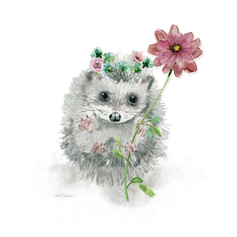 Garden Critter Black Ornate Wood Framed Art Print with Double Matting by Robinson, Carol