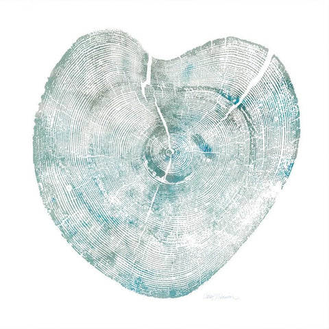 Heart Tree II White Modern Wood Framed Art Print by Robinson, Carol