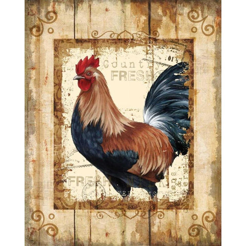 Country Fresh Black Modern Wood Framed Art Print with Double Matting by Knutsen, Conrad