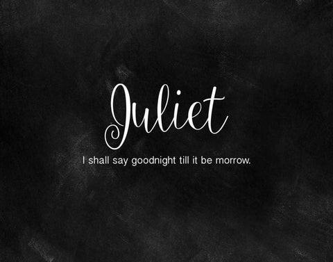 Romeo and Juliet II White Modern Wood Framed Art Print with Double Matting by CAD Designs