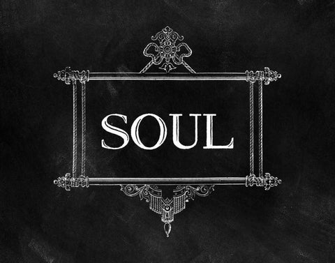 Soul Mates I Black Ornate Wood Framed Art Print with Double Matting by CAD Designs