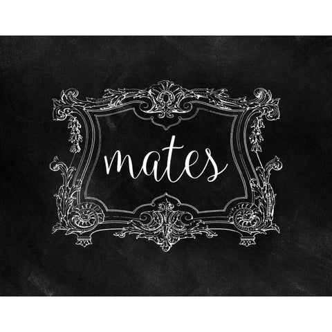 Soul Mates II Gold Ornate Wood Framed Art Print with Double Matting by CAD Designs