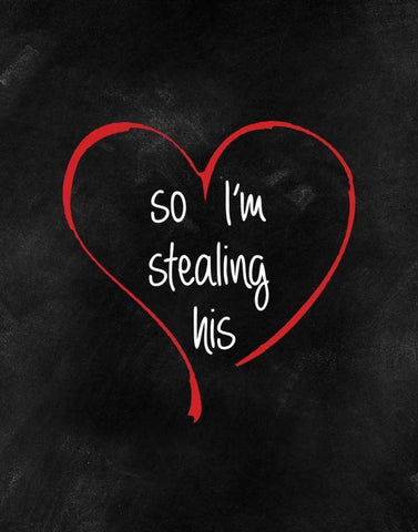 Stolen Heart II Black Ornate Wood Framed Art Print with Double Matting by CAD Designs