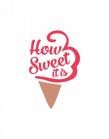 How Sweet It Is I Black Ornate Wood Framed Art Print with Double Matting by CAD Designs