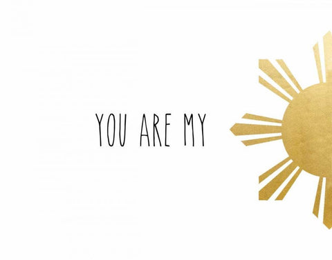 You Are My Black Ornate Wood Framed Art Print with Double Matting by CAD Designs