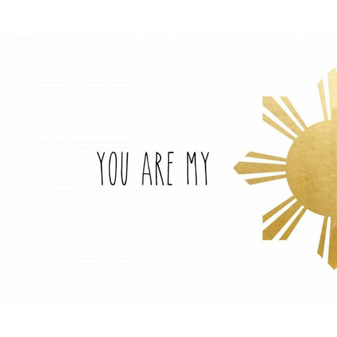 You Are My White Modern Wood Framed Art Print by CAD Designs