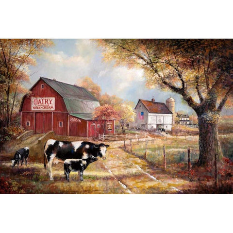 Memories on the Gold Ornate Wood Framed Art Print with Double Matting by Manning, Ruane