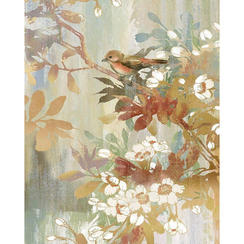 Spring in Bloom Gold Ornate Wood Framed Art Print with Double Matting by Nan