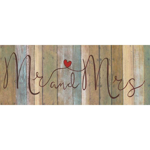 Mr. and Mrs. Black Modern Wood Framed Art Print with Double Matting by Tava Studios